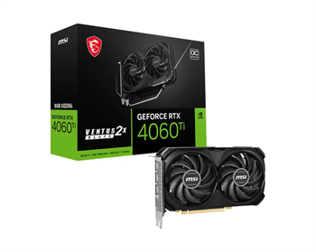 Видеокарта GeForce RTX 4060Ti 8Gb MSI Ventus 2X BLACK 8G OC - фото 3229117