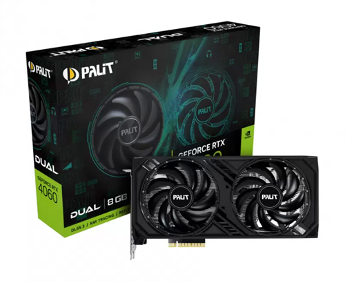 Видеокарта GeForce RTX 4060 8Gb Palit Dual NE64060019P1-1070D - фото 3229120